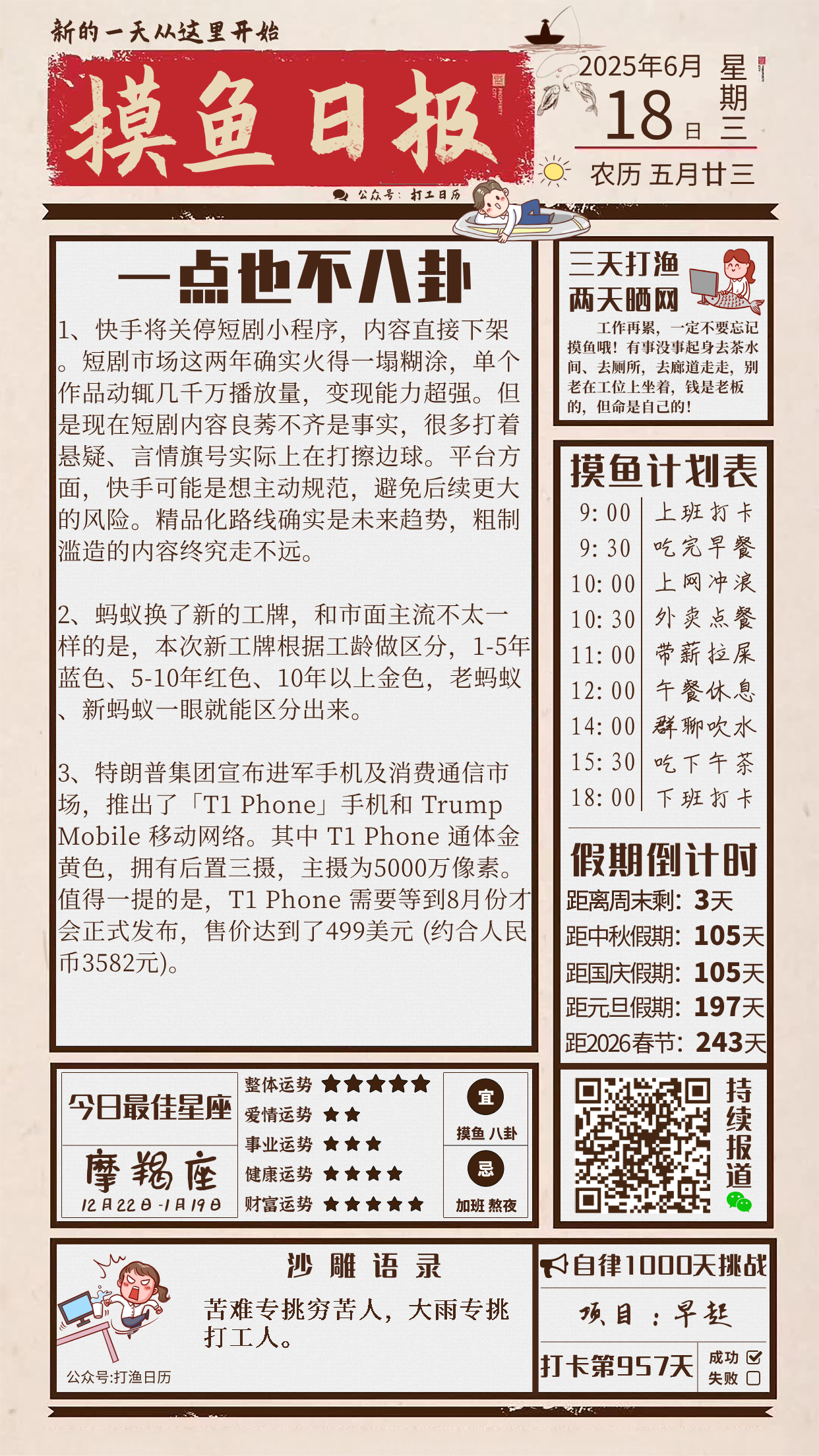 06日18日，星期三，在这里每天60秒读懂世界！